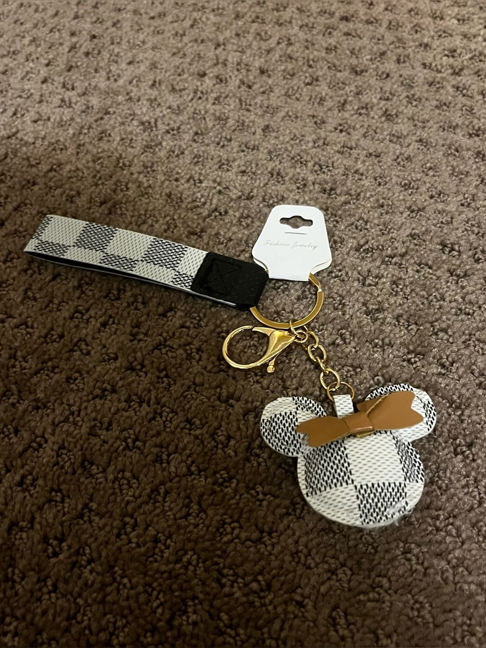 Fashion jewelry Disney inspired mini mouse keychain